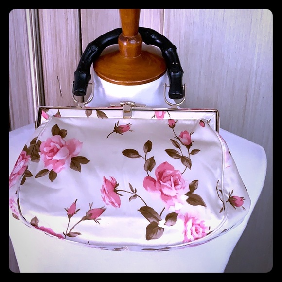 Banana Republic Handbags - Satin rose small satchel by Banana Rebublic